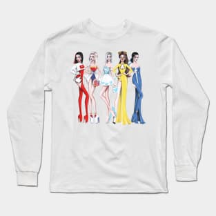 girls social networks Long Sleeve T-Shirt